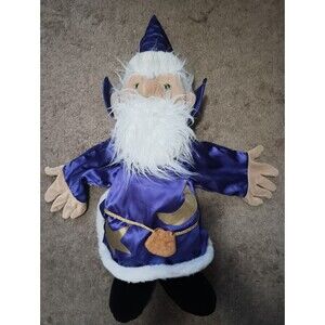 Folkmanis Plush X-LARGE Wizard Hand Puppet 32” Full Body Purple Robe